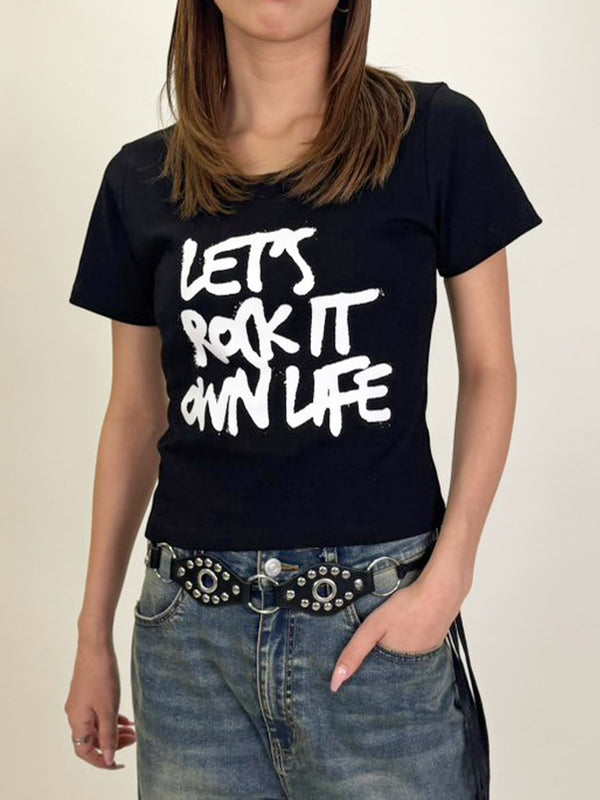 手書き風ロゴTシャツ